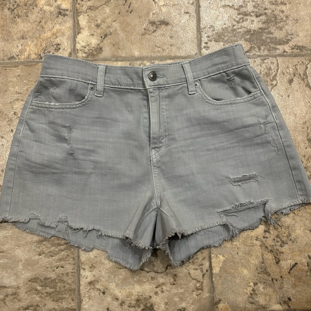 Aerie Light Gray Denim Dreamy Shorts sz S